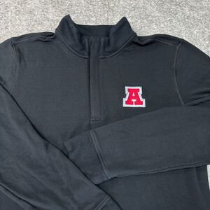 Travis Mathew Pullover Large Black‎ Quarter Zip Fleece Lined Activewear Comfort